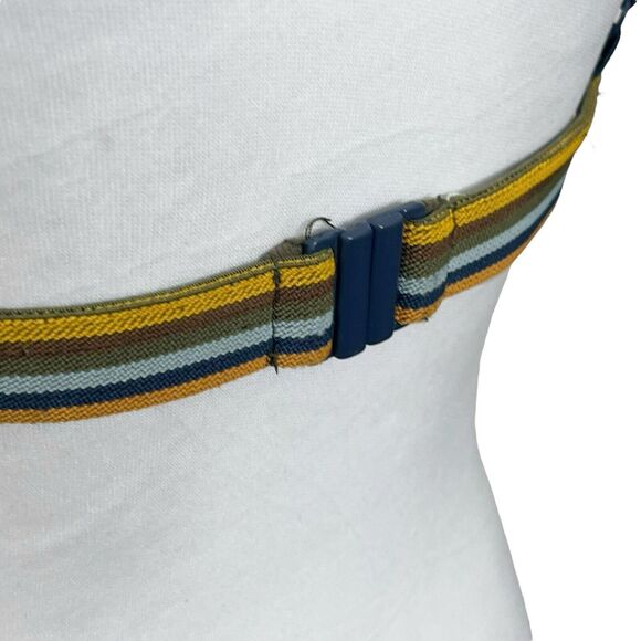 Faherty Sia Bikini Top In Navy Blue Swim Wear Triangle Women’s Size S - Picture 6 of 10